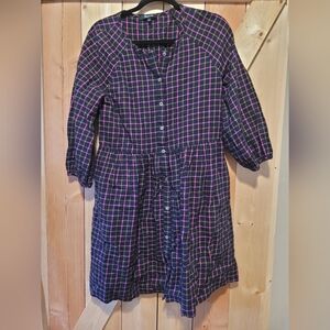 Madewell Plaid Button-Down Dress